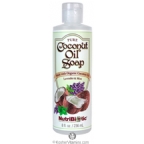NutriBiotic Pure Coconut Oil Soap Lavender & Mint 8 Oz